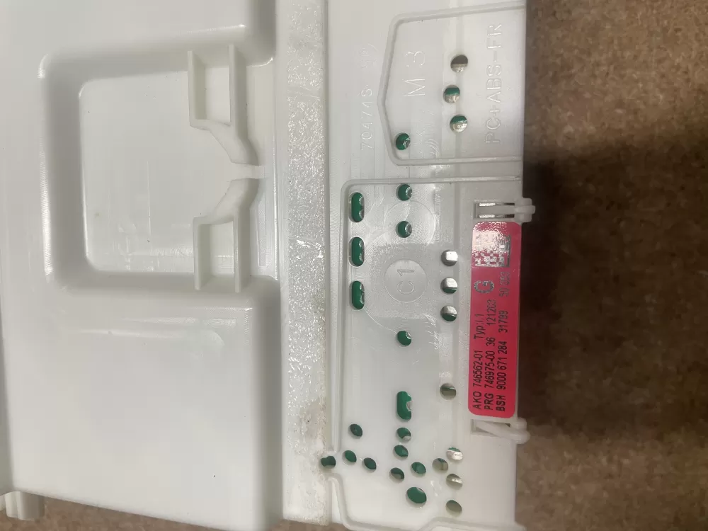 Bosch Siemens 9000 671 284 746562-01 Dishwasher Control Board AZ5999 | KM1553