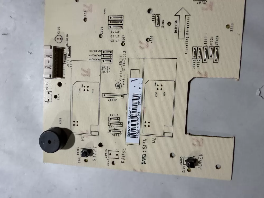 GE 237D1395G202 237D1122G202 237D1060G203 Washer Control Board AZ214793 | KMV441