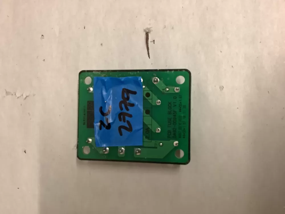 Samsung DA92-00945F Refrigerator Control Board Fuse