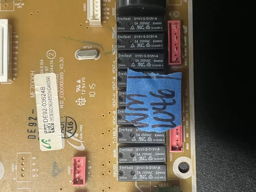 Samsung DE92 03624B Microwave Control Board Panel AZ23527 | WM1046