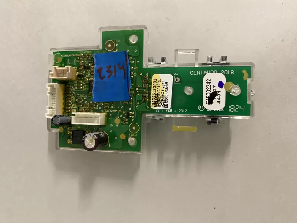 GE 234D2618G001 WE04X27284 Dryer Control Board AZ203187 | BK2314