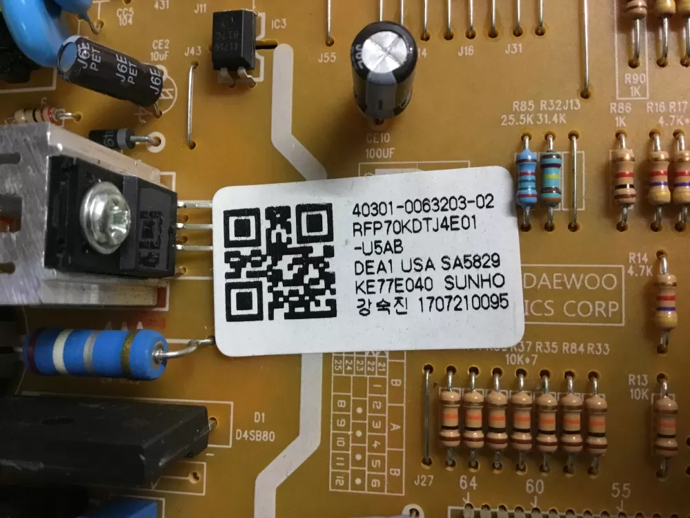 Kenmore 40301-0063203-02 Refrigerator Main Control Board AZ14569 | NR560