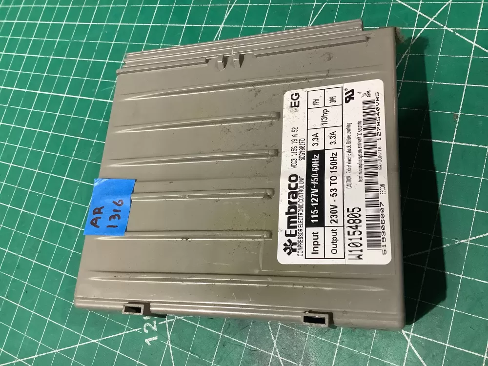 Whirlpool W10154805 Refrigerator Inverter Control Board AZ196718 | AR1316