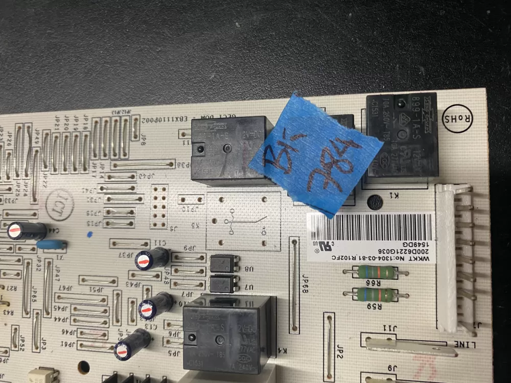 GE EBX1110P002 200D6221G036 Refrigerator Control Board AZ23307 | BK784