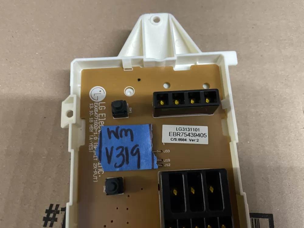 LG EBR75439403 Dryer Control Board AZ100667 | Wmv319