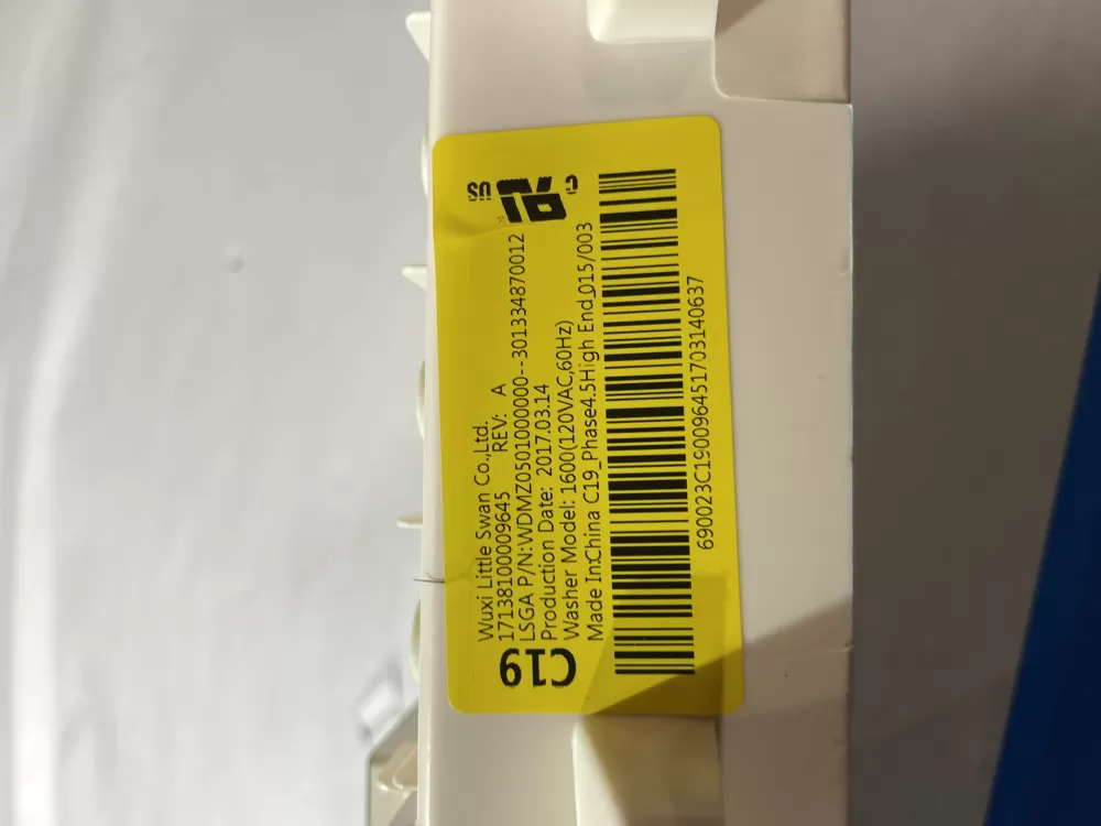 GE 17138100009645 WH12X10380 Washer Control Board AZ205306 | Wmv916