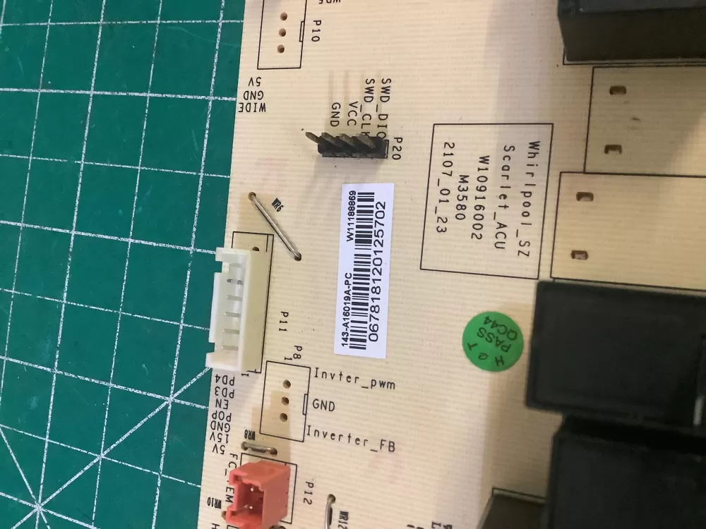 Whirlpool W11173795 W10916002 Microwave Control Board AZ195079 | NR657