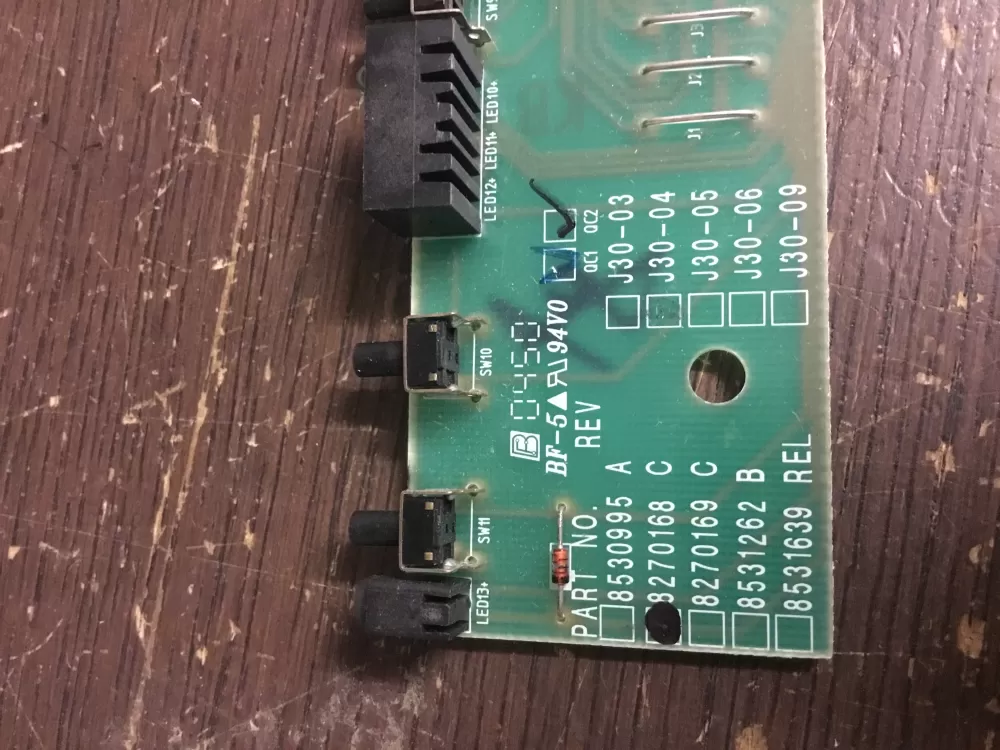 KitchenAid 8270168 8270168R Dishwasher Control Board Interface AZ23420 | NR125