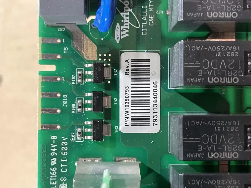 Whirlpool W10390793 Washer Control Board AZ72355 | Wm1792