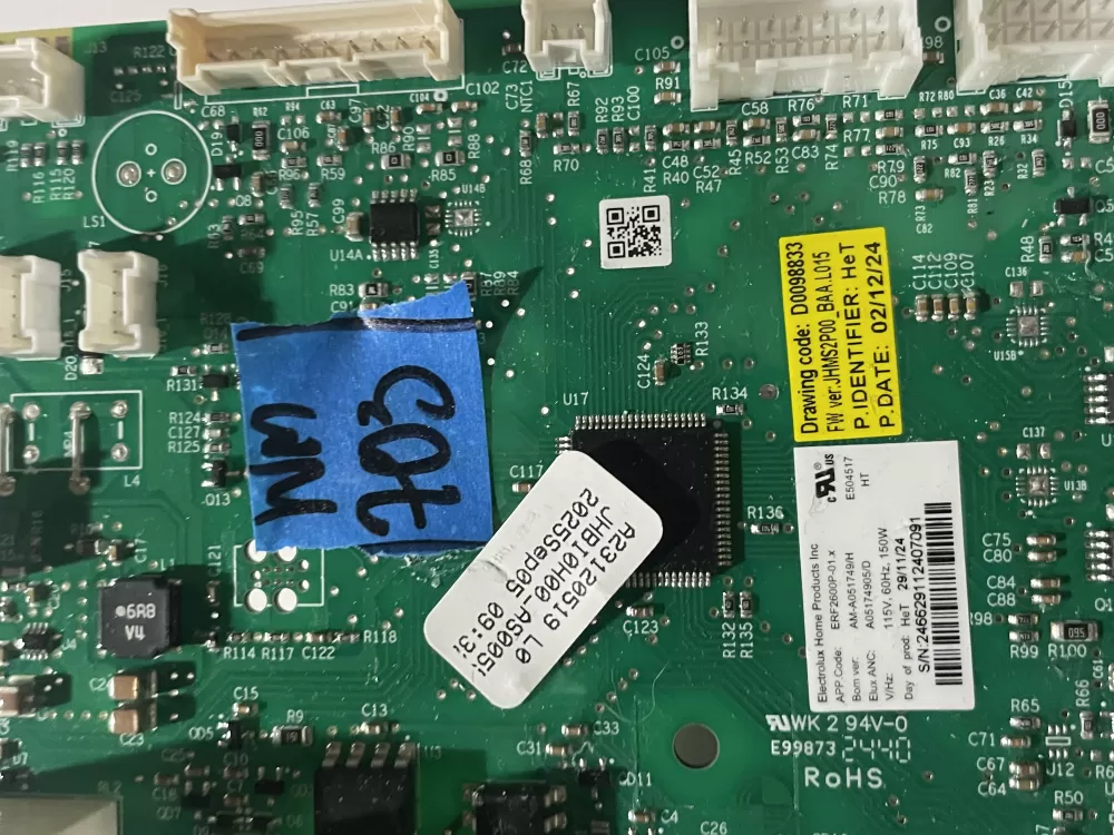 Frigidaire A05174903 D0098833 Refrigerator Control Board AZ191072 | Wm703