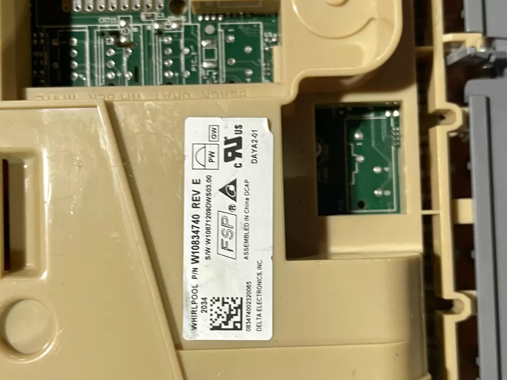 Whirlpool AP6036144 W10834740 Dishwasher Control Board  AZ153323 | Wm2500