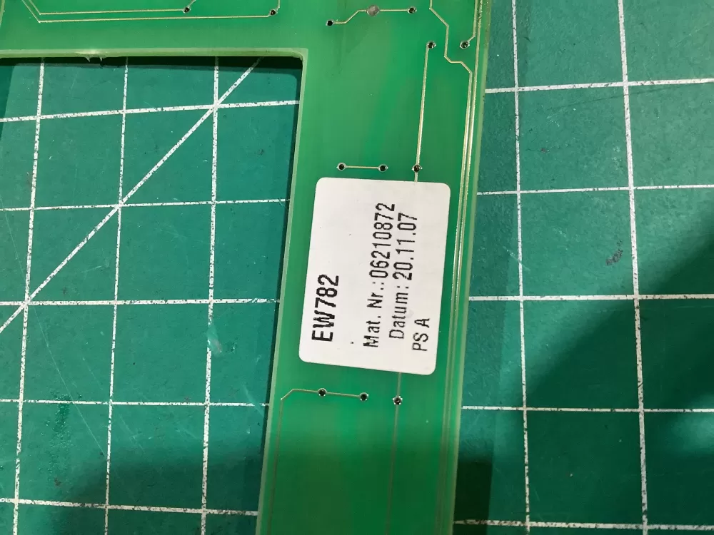 Miele Oven Facia Control Panel 06210872 EW782 AZ148664 | NR2488