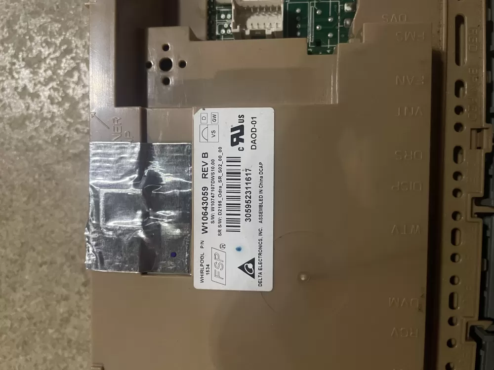 Kenmore W10481091 W10866118 AP6027291 Dishwasher Control Board AZ27878 | KM264