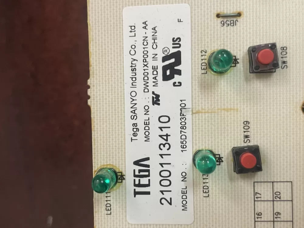 GE 165D7803P001 Dishwasher Control Board AZ93479 | Wm559