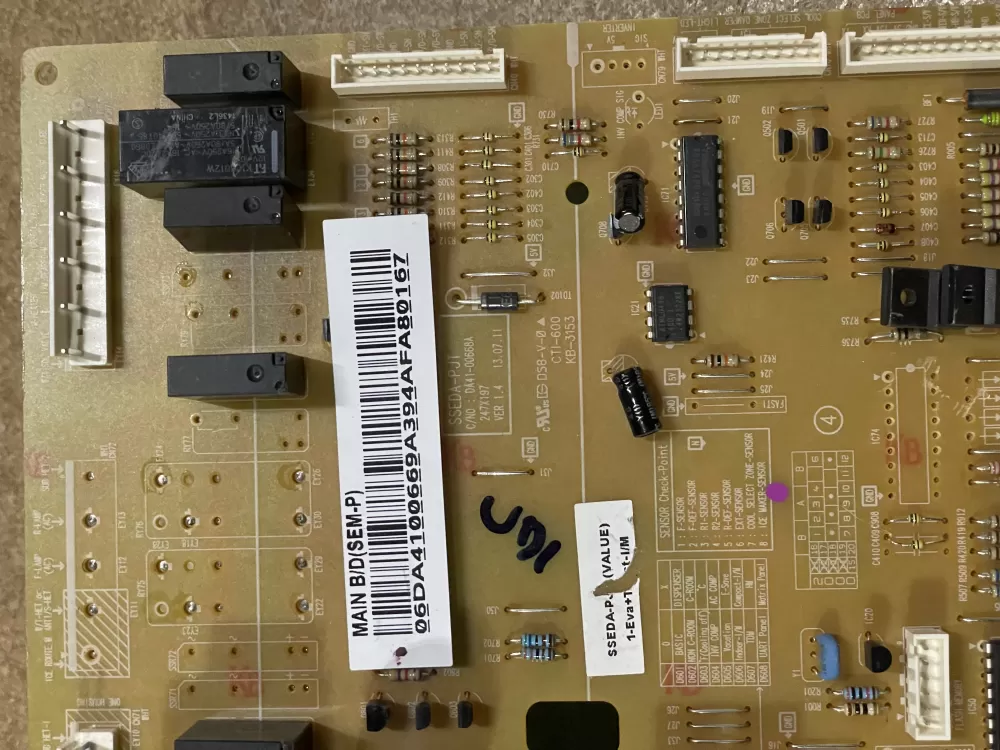 Samsung AP4909012 DA92-00055A DA41-00669A PS4140027 Refrigerator Control Board