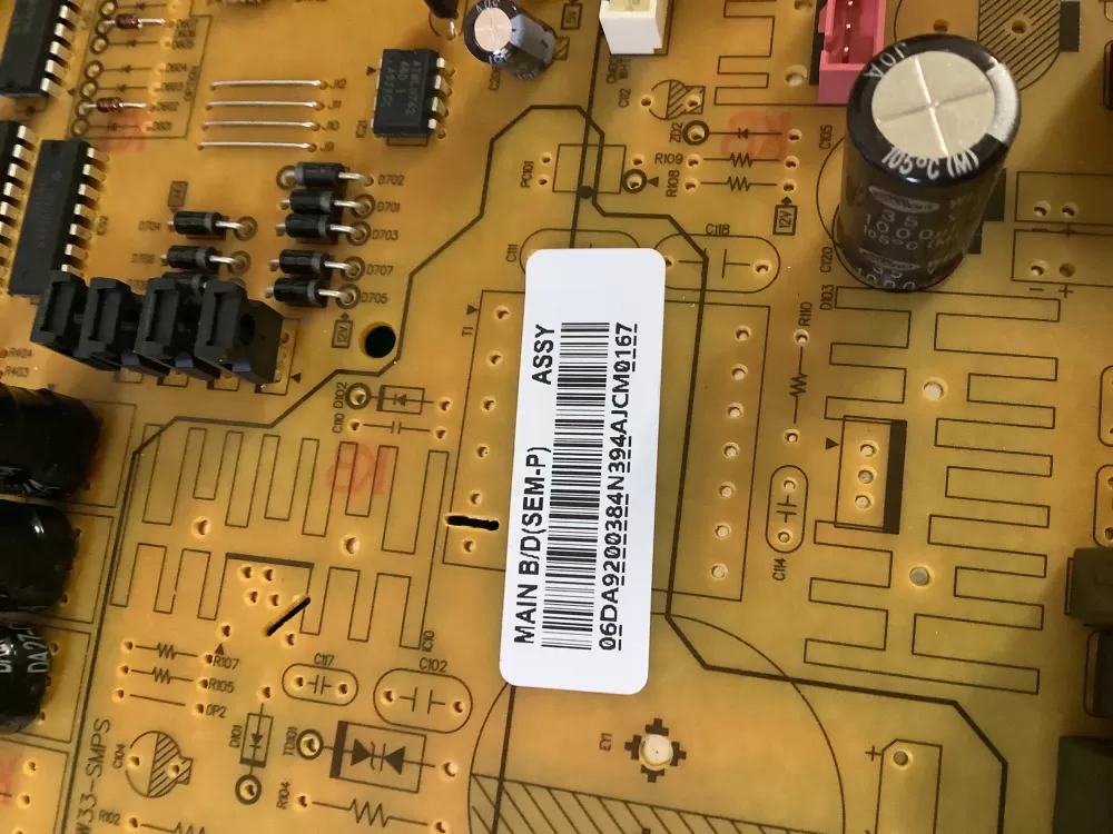 Samsung DA92 00384N Refrigerator Control Board AZ196572 | NR317