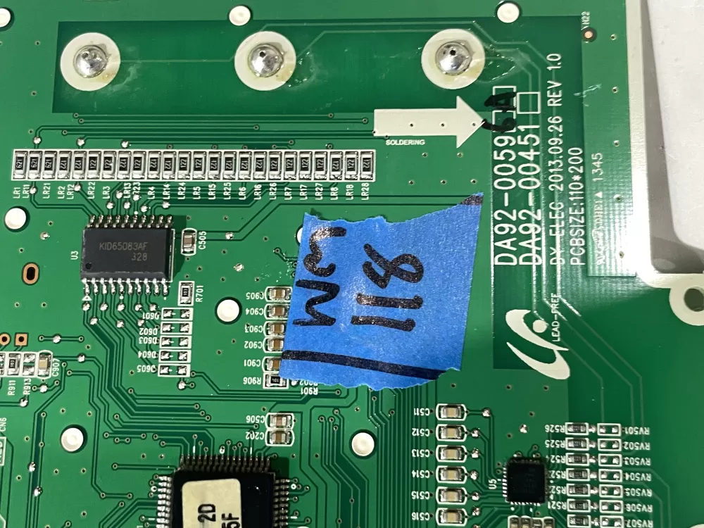 Samsung DA92-00596A Refrigerator Dispenser Control Board AZ205888 | Wm118