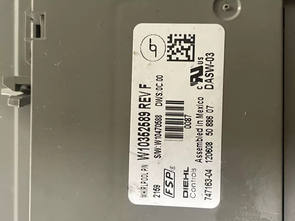 Maytag AP5607137 W10352589 W10486463 Dishwasher Control Board AZ37432 | Wm434