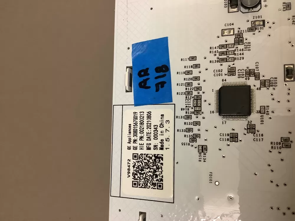 GE 308D1567G004 WH22X34919 Washer Control Board Panel AZ201955 | AR718