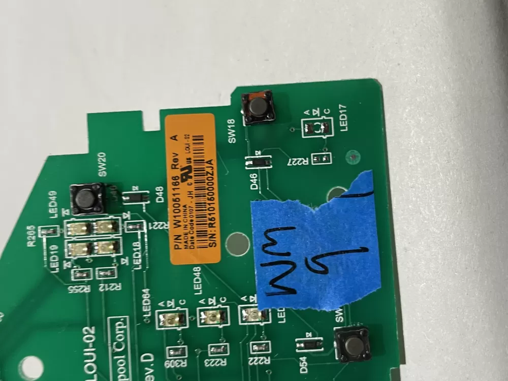 Whirlpool W10051166 Dryer Control Board AZ156838 | Wm9