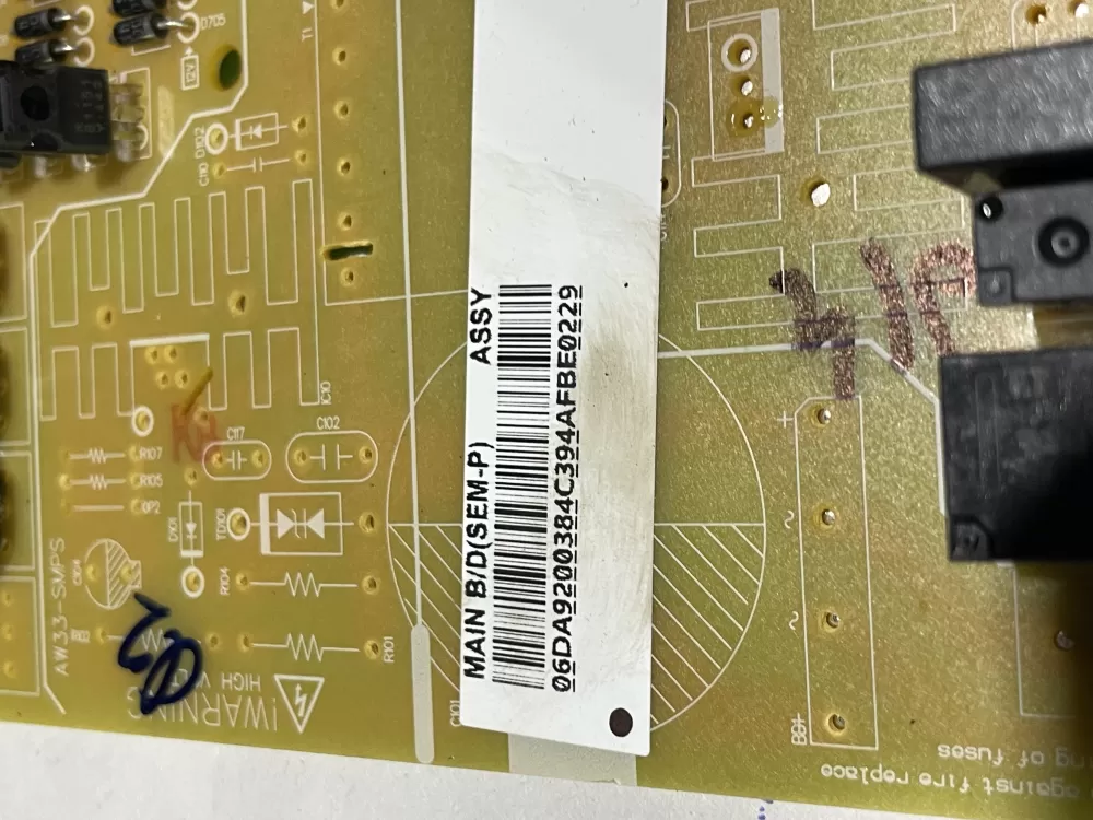 Samsung AP5962147 DA92 00384C Refrigerator Control Board AZ152255 | Wm881