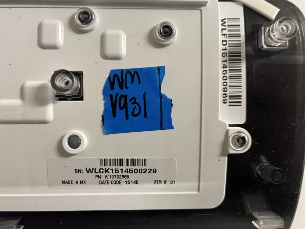 Whirlpool W10702865 W10870768 Washer Control Board Panel AZ210756 | Wmv931