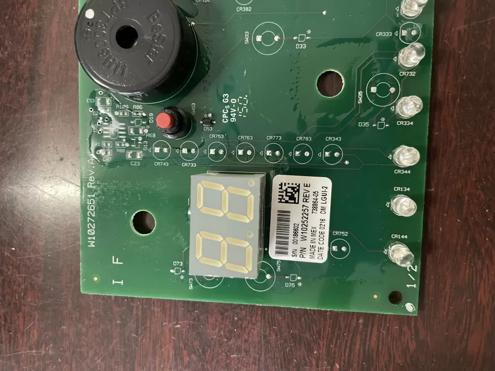 Whirlpool Maytag Kenmore W10252257 Washer Control Board AZ39834 | KM516