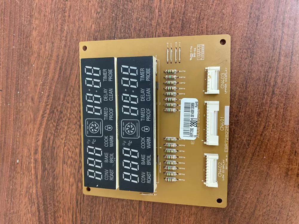 LG EBR72822801 Range Display Control Board