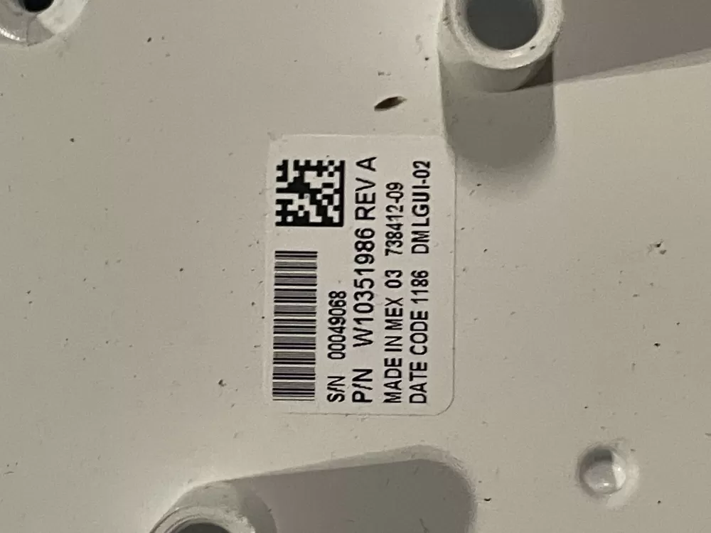 Kenmore W10272636 W10351986 WPW10351986 Washer Control Board AZ26469 | WMV131