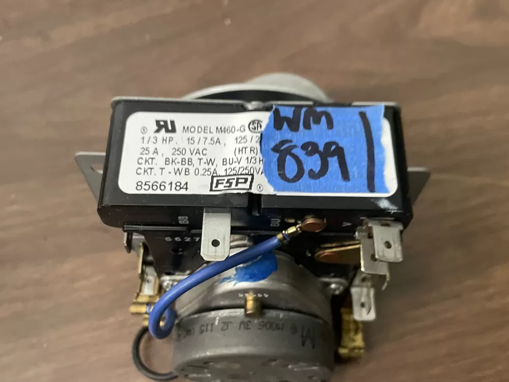 Whirlpool 8566184A 8566184 WP8566184 Dryer Timer AZ104381 | Wm839