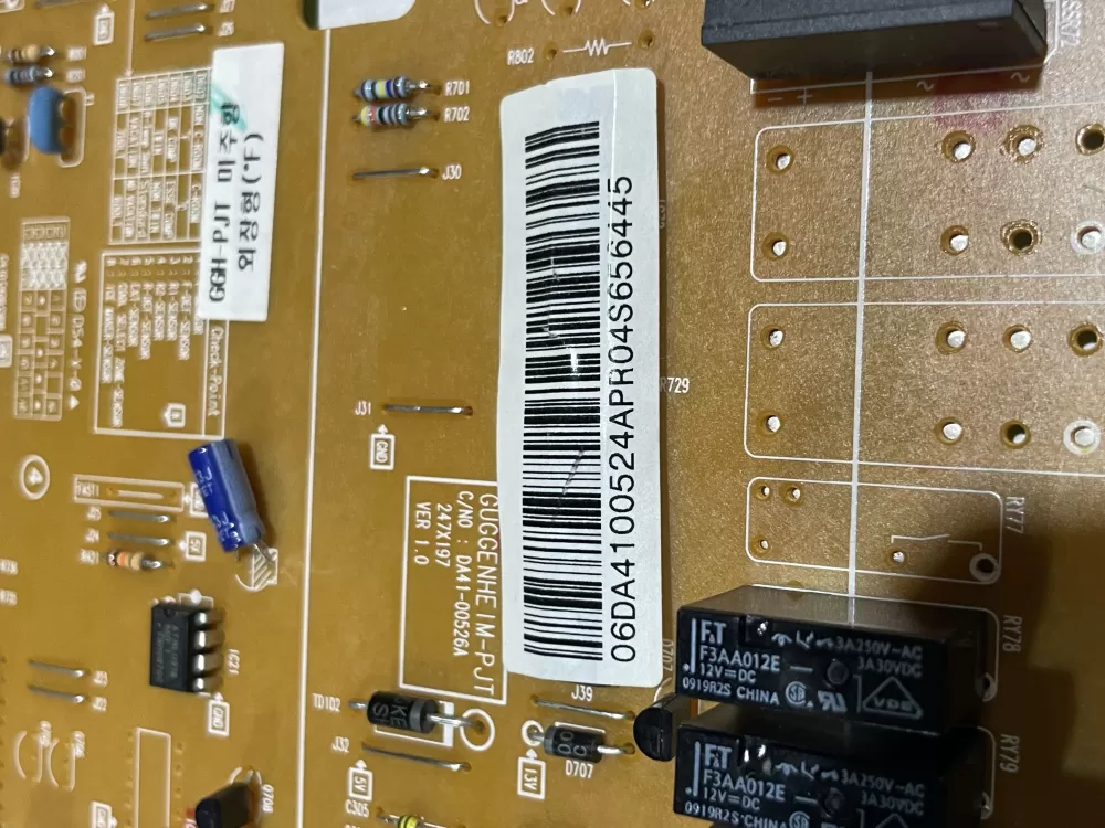 Samsung DA41-00524A DA41-00526A Refrigerator Control Board AZ151090 | Wmv780