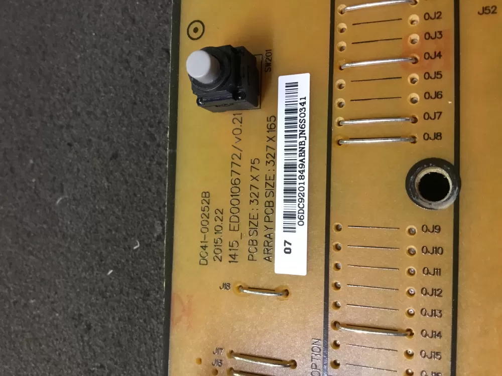 Samsung DC92 01849A Washer Control Board AZ99790 | NRV470