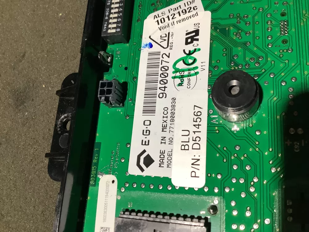 SpeedQueen D514567 Dryer Control Board AZ127627 | NR2304