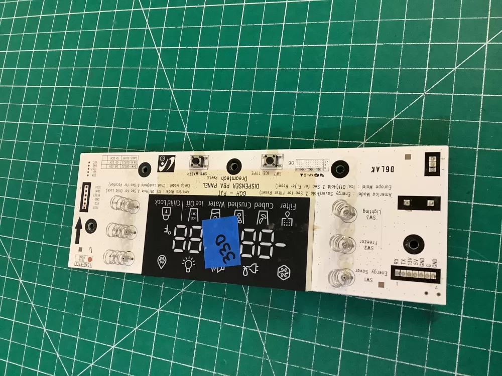 Samsung DA97-00522A Refrigerator Dispenser Control Board AZ201739 | NR330