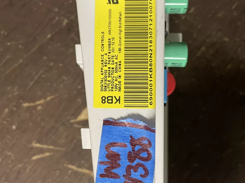 GE WH12X10355 00N21830102 WMCK0501000000 Washer Control Board AZ39505 | Wmv388