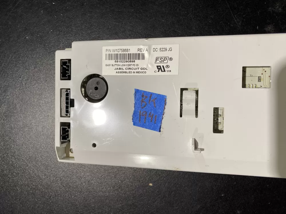 Whirlpool W10758681 Refrigerator Control Board AZ62229 | BK1941