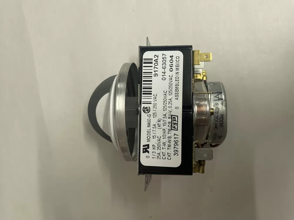 Whirlpool  Maytag  Roper  Amana  Admiral  Estate  Magic Chef  Inglis WP3979617  AP6009055  3979617  8299782  921240  PS11742197  014-63057 Dryer Timer
