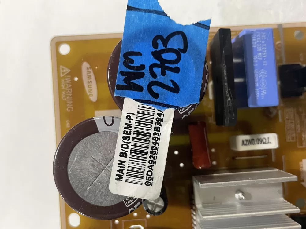 Samsung DA92-00483B Refrigerator Control Board Inverter AZ183481 | Wm2703