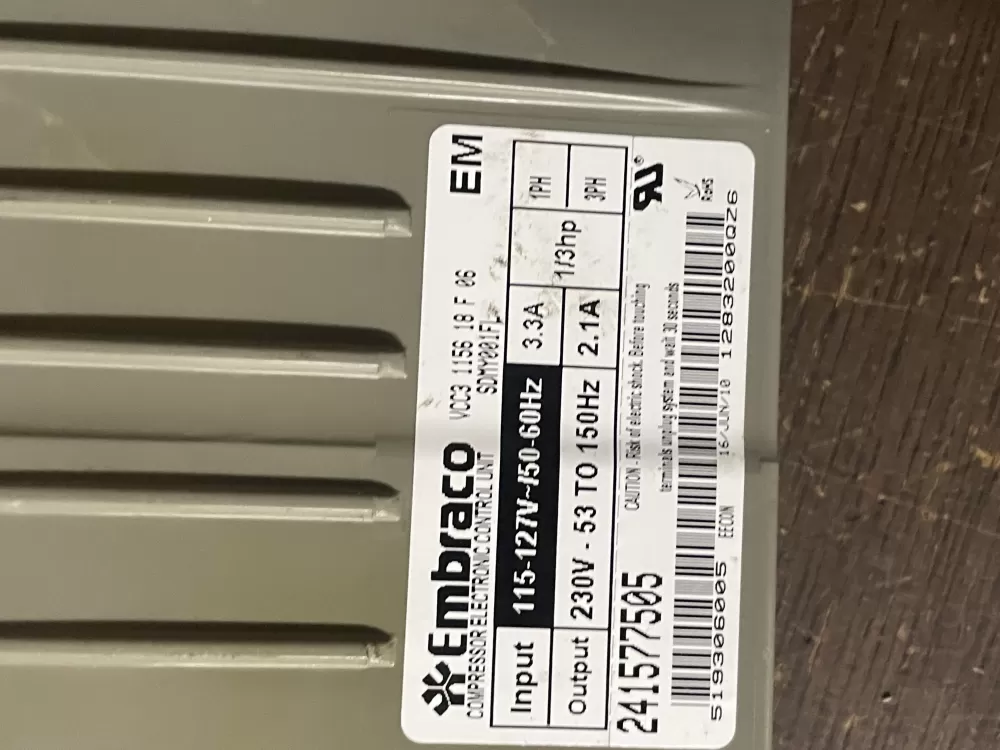 Kenmore 241577505 Refrigerator Inverter Control Board AZ39111 | Wm476