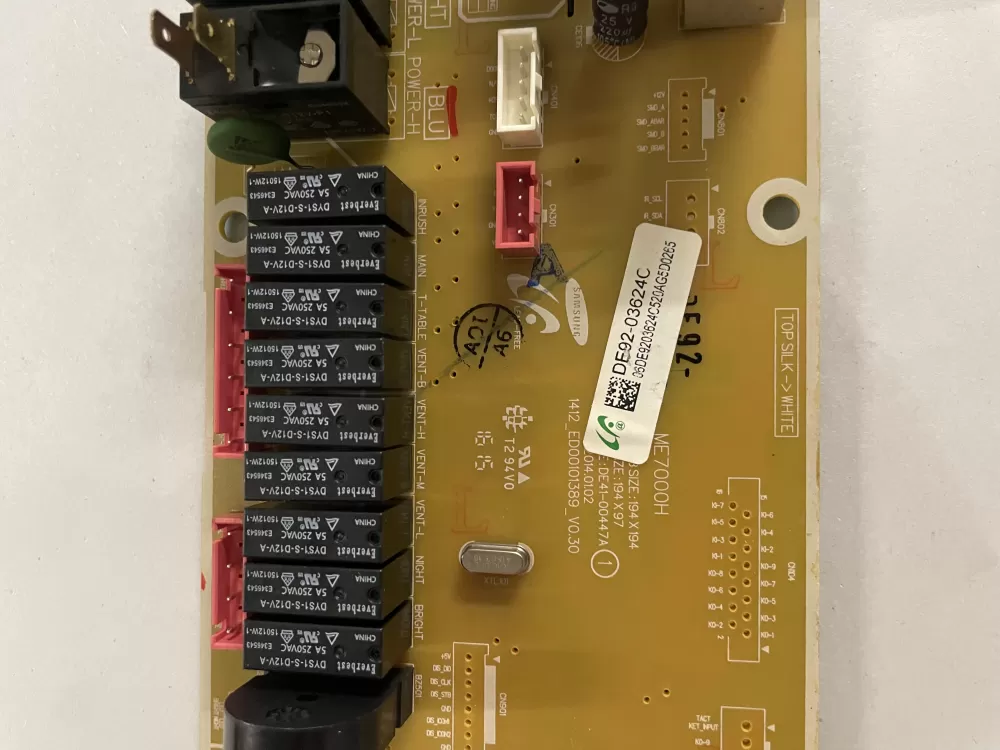 Samsung DE92-03624C Microwave Control Board AZ143868 | KM2404