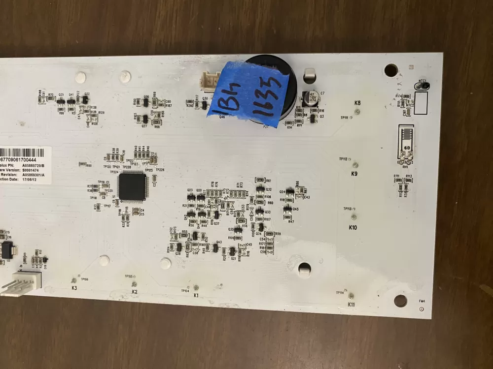 Frigidaire Electrolux A05860720 Refrigerator UI Control Board AZ96164 | BK1635