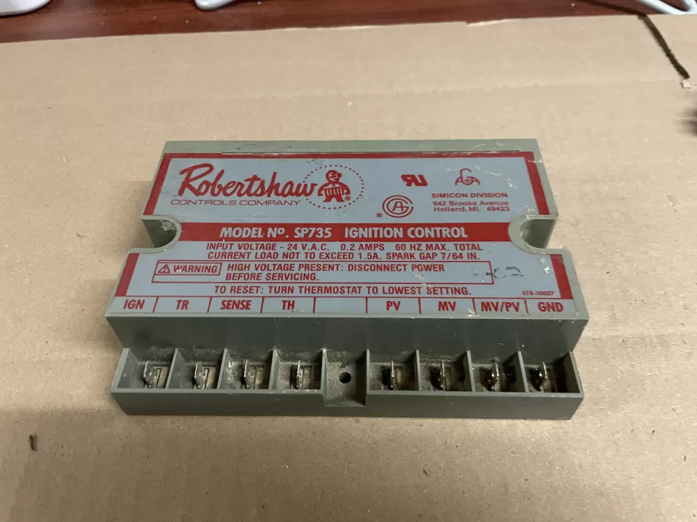 Robertshaw 100-00810-15 Furnace Module Ignition Lockout Control AZ103508 | Wm991