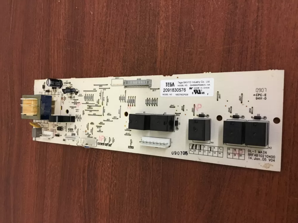 GE 165D7802P008 Dishwasher Control Board