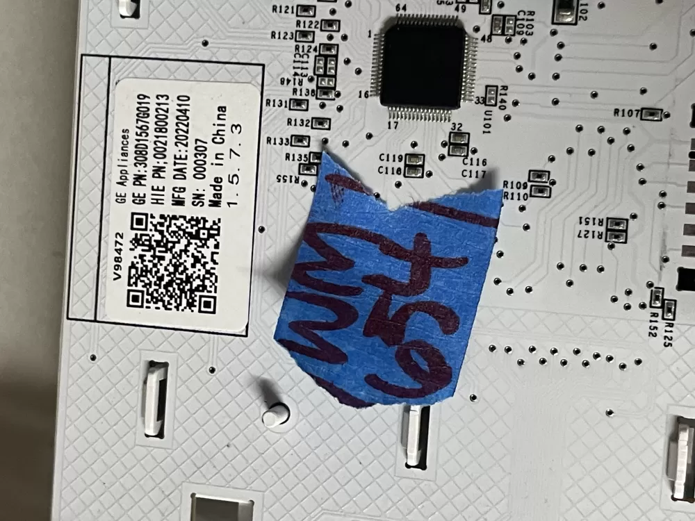GE 308D1567G019 WH22X34919 AP7194382 Washer Control Board Panel AZ47338 | Wm654