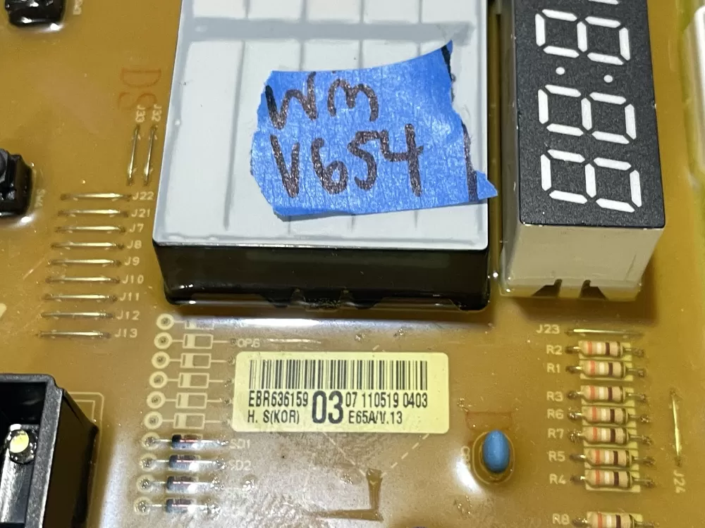 LG EAX61170502 EAX61298601 Ebr62707617 Dryer Control Board AZ111470 | Wmv654