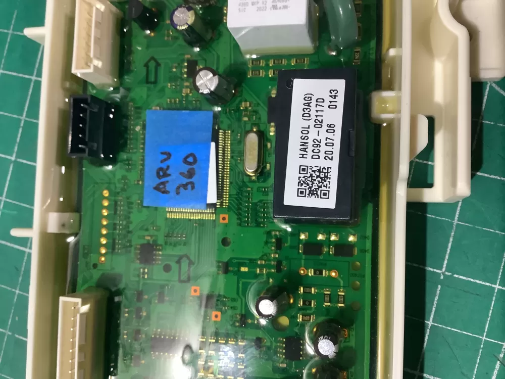 Samsung DC92-02117D Washing Machine Control Board AZ193649 | ARV360