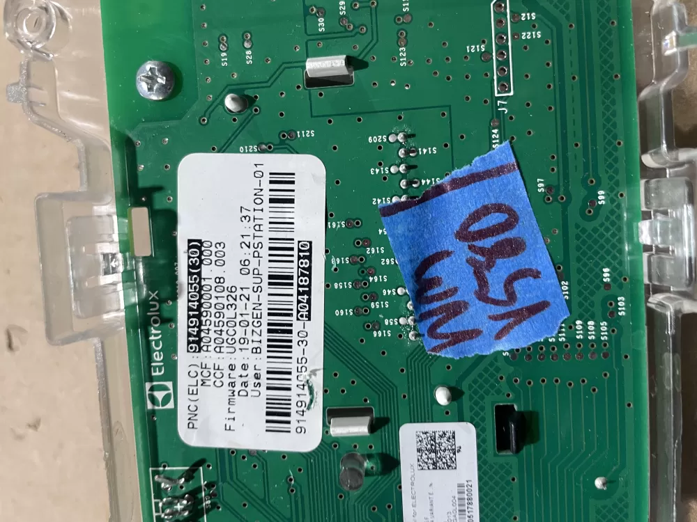 Electrolux 914914055 A04187810 Washer UI Control Board AZ64776 | Wmv580