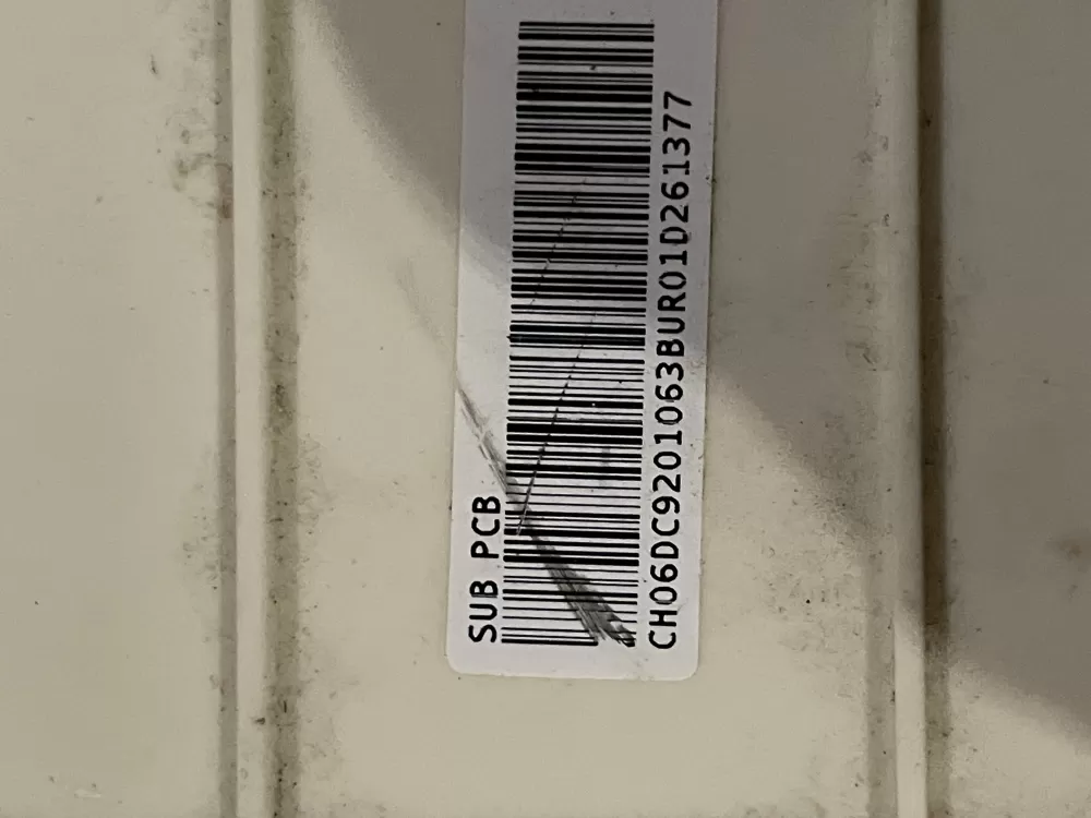 Samsung DC92-01063B Washer Control Board Main PCB Assembly AZ32564 | Wm285