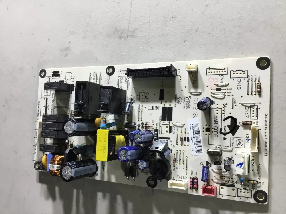 GE EBR89092606 Microwave Control Board AZ46644 | NR1780