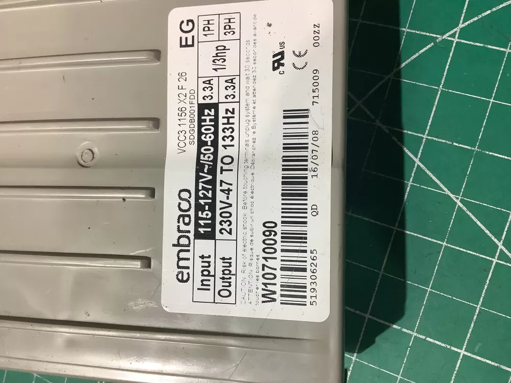 Kenmore W11087200 Refrigerator Control Board Inverter AZ195614 | AR1217